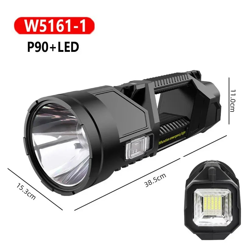 POCKETMAN XHP70 Solar LED Searchlight – USB Rechargeable Lantern