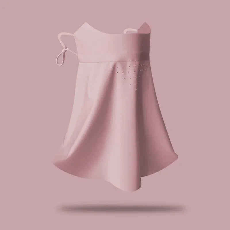 Women's Seamless Ice Silk-like UV Face Mask Ultra-thin Breathable Sun