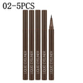 5PCS Long-Lasting Waterproof Liquid Eyeliner- Jet Black/Brown, Vegan Formula, Smudge-Proof, Effortlessly Creates a Flawless Look Zpaxo 02-5PCS