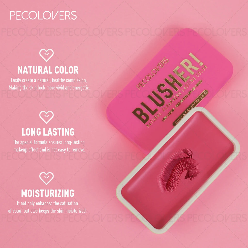 1PC Matte Blush & Lip Gloss - Creamy Mashed Potato Texture, Effortless To Apply, Richly Pigmented, Long-Wearing, Christmas Gift Zpaxo