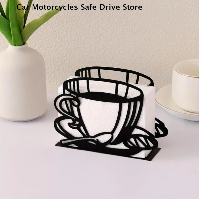 Elegant Metal Lotus Flower Napkin Holder Stylish Kitchen Dining