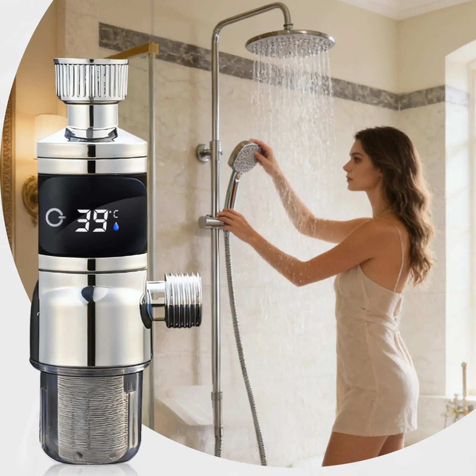Shower Temperature Gauge Digital Water Monitor Shower Temperature Gauge Digital For Bathroom Home Rv Toilet Household Bath Zpaxo