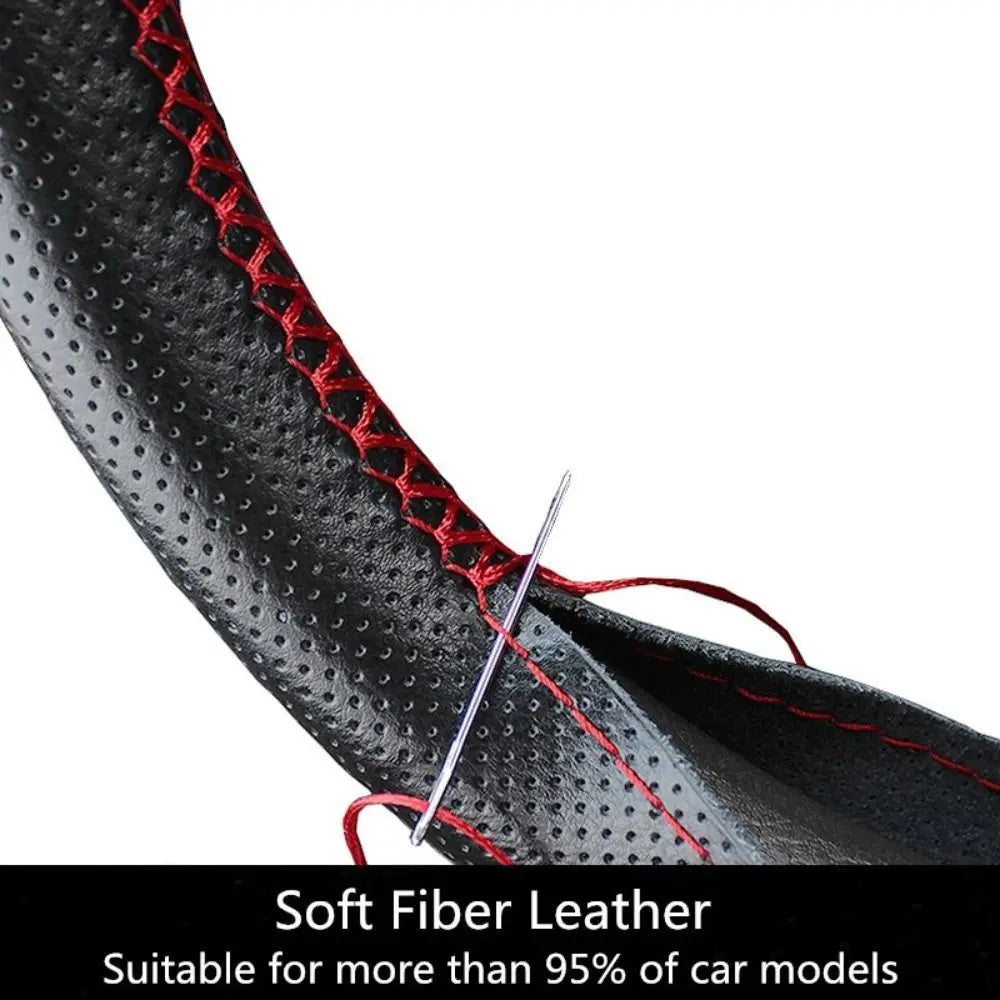 Microfiber Leather Steering Wheel Cover Soft Texture Durable Zpaxo