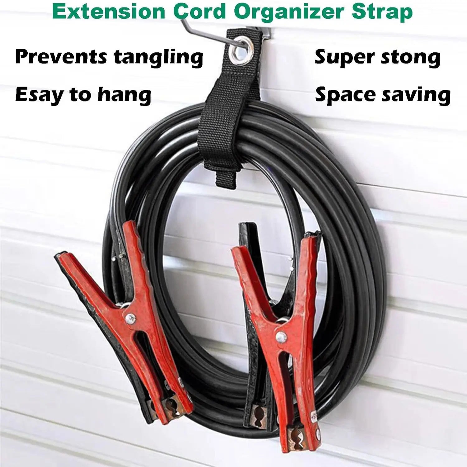 Extension Cord Holder Cable Organizer Wire Holder Power Cord Management Reusable Nylon Heavy Garage Organization For Cables Hose Zpaxo
