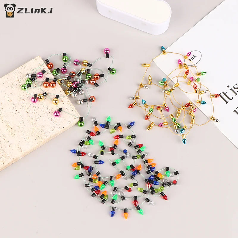 ▶1:12 Dollhouse 1 String Of Fake Lights Christmas Good Decoration Miniature Furniture Accessories Mini String Lights Zpaxo