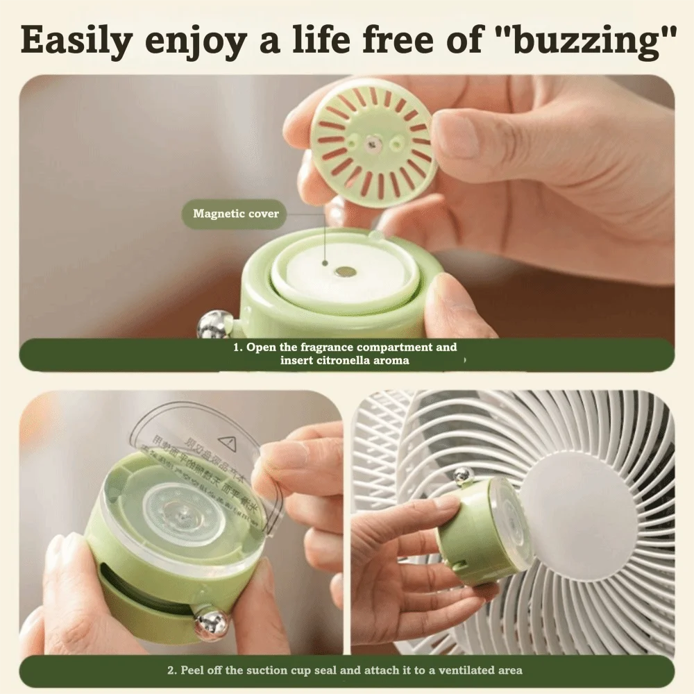 Magnetic Portable Aroma Diffuser Long-lasting Natural Citronella Zpaxo