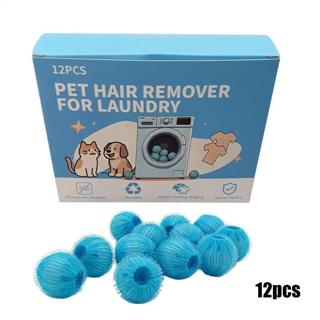 Pet Hair Remover Laundry Reusable Dog Cat Grabber Balls Cleaning No