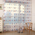 Kids Car Pattern Tulle Sheer Drape Decorative Articles Voile Panel Zpaxo Default Title
