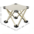 New Creative Outdoor Maza Foldable Stool Portable Fishing Chair Lightweight Folding Chair Camping Chair Stool Picnic Small Stool Zpaxo Beige L