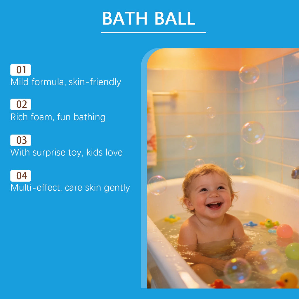 OceAura Kids Bath Bomb with Surprise Ocean Toy Inside Kids Bath Bomb Zpaxo