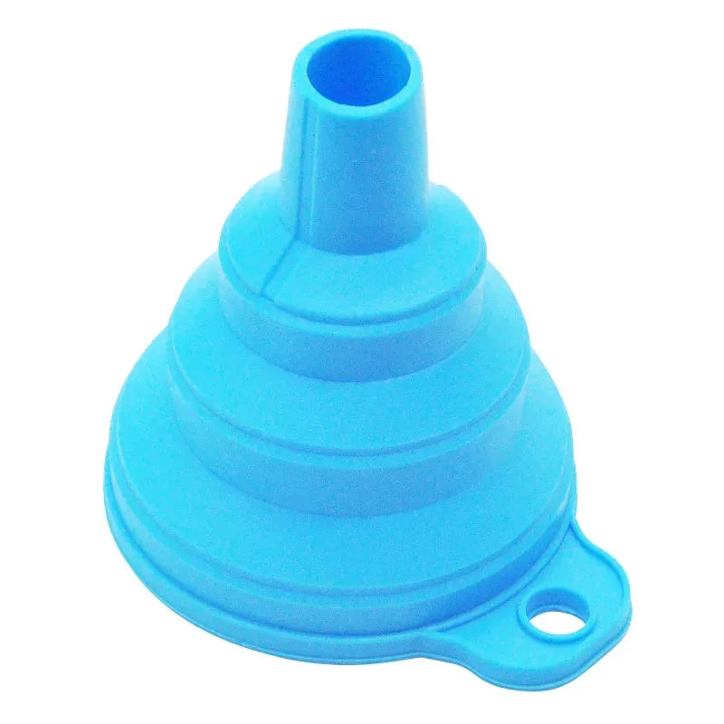 Foldable Silicone Funnel – Portable for Fuel, Oil & Kitchen
