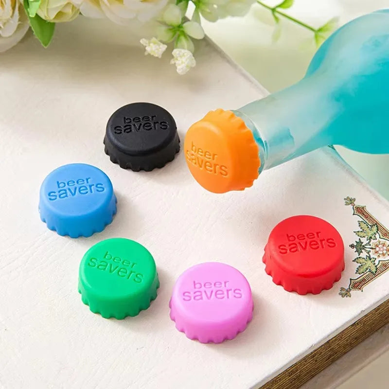 Reusable Silicone Bottle Caps – Candy Colors Beer & Soda Seals