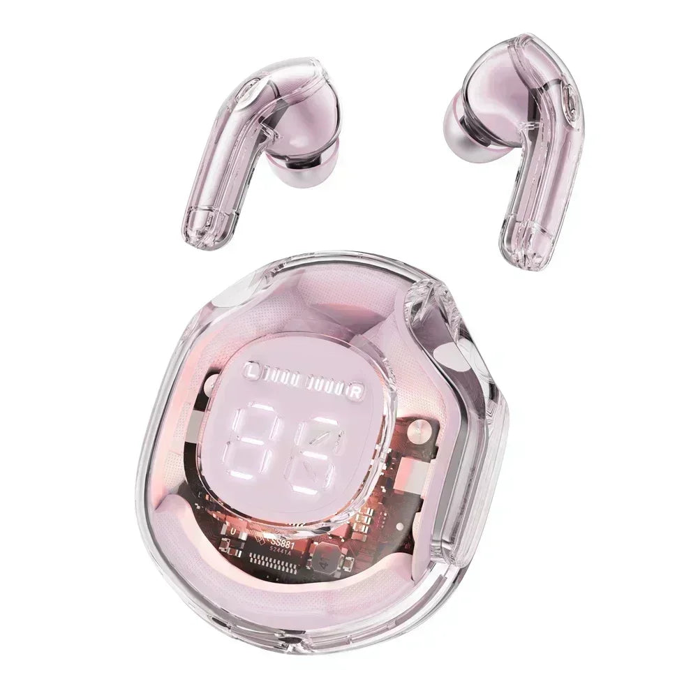 T8 TWS Wireless Earphone Bluetooth 5 3 Headphones Sport Gaming Zpaxo Lotus Pink