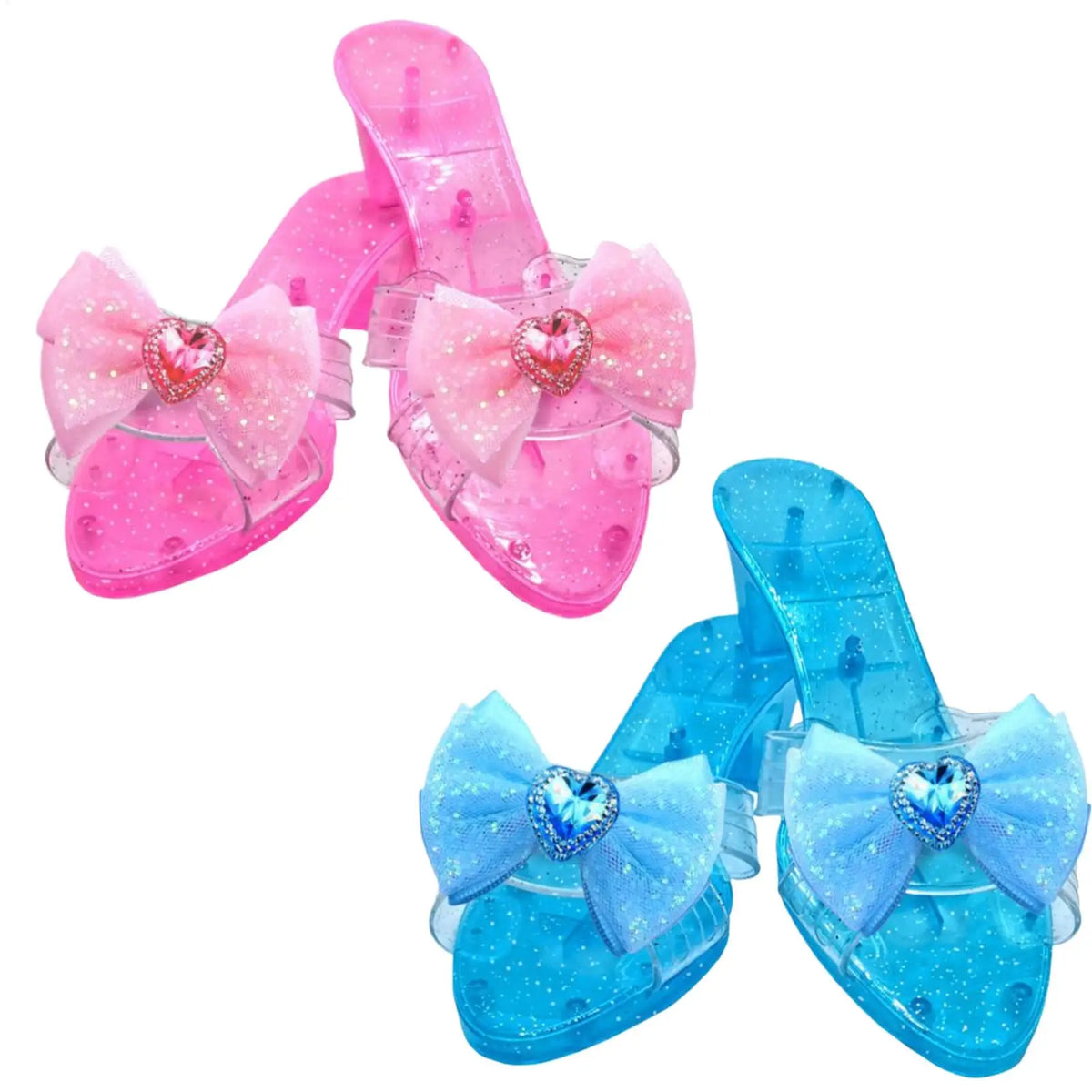 Princess Crystal Shoes Cosplay Prop Heels Pretend Play House Games Zpaxo
