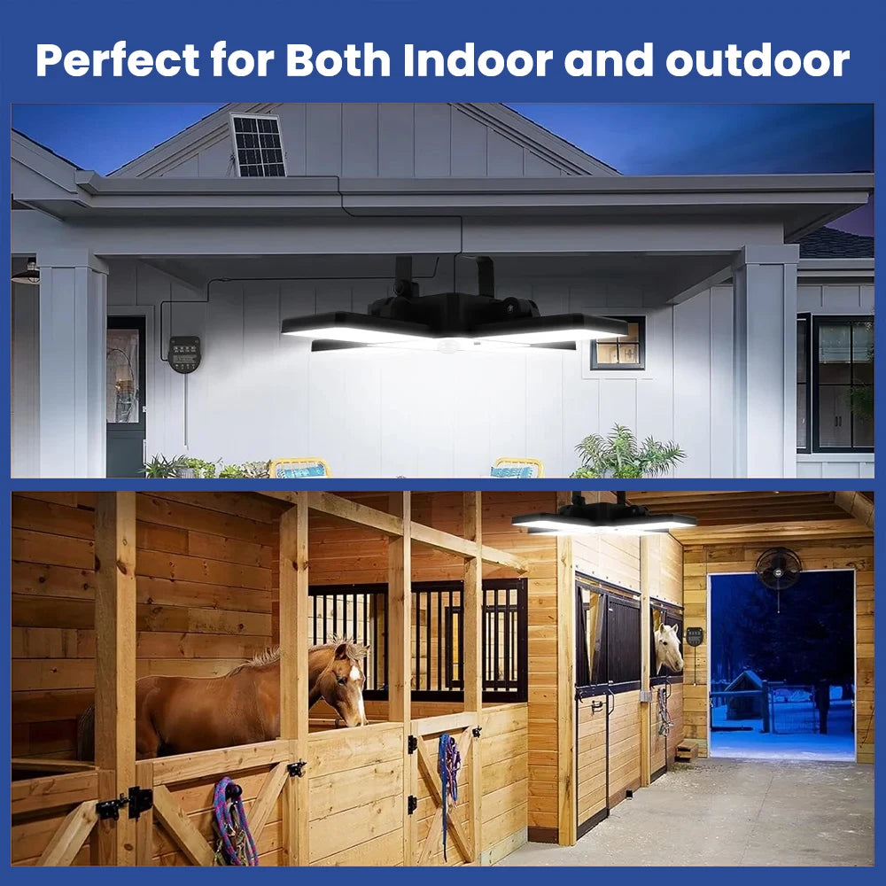 Solar Shed Light Motion Sensor 268LED Solar Pendant Light Indoor/Outdoor Battery Indicator IP65 Solar Powered Light Garage Barn Zpaxo