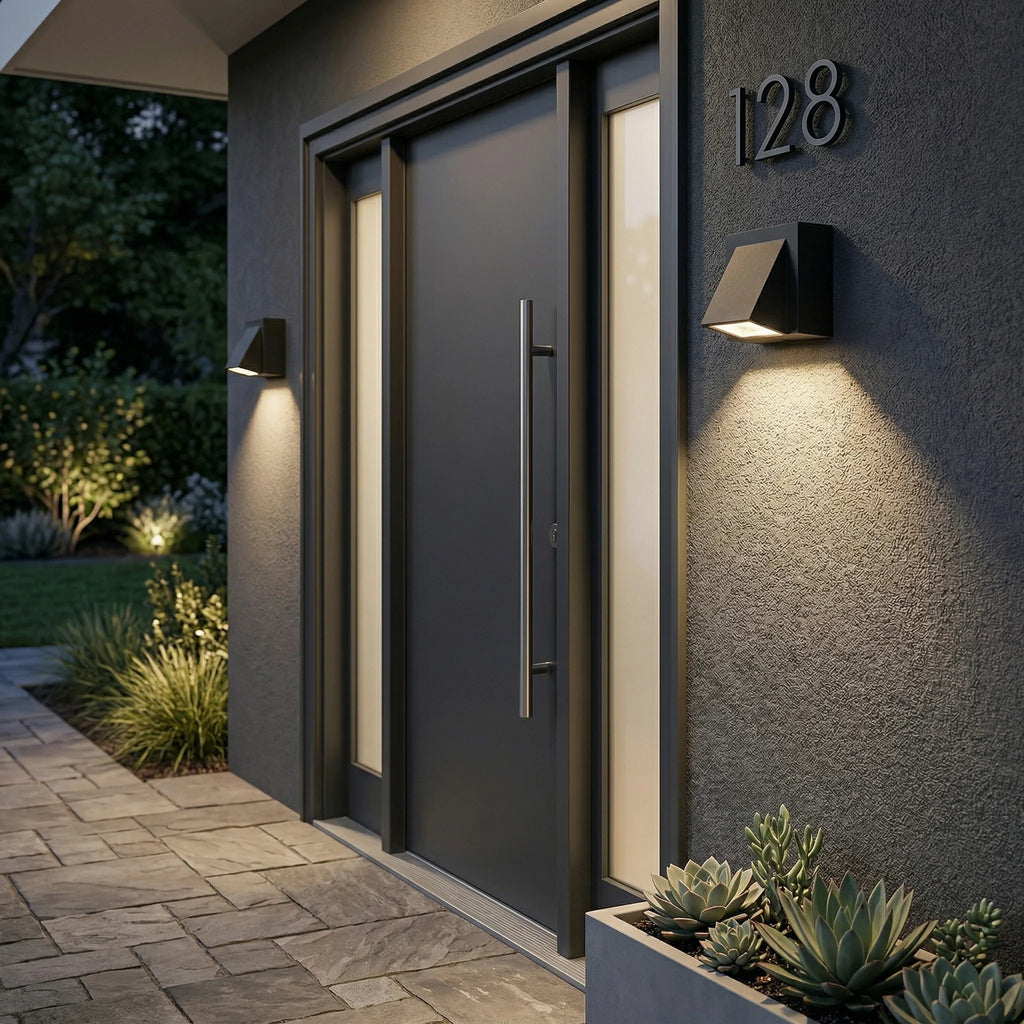 Outdoor LED Wall Light Waterproof IP65 Plastic Wall Sconce AC110V 220V Balcony Garden Porch Decorative Lighting Fixture for Home Zpaxo