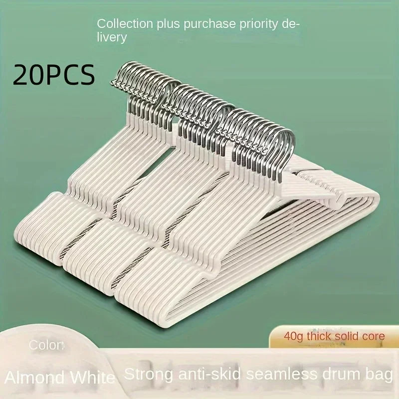 10 Clothes Hangers Non-slip Design Traceless Racks Sturdy Heavy Duty