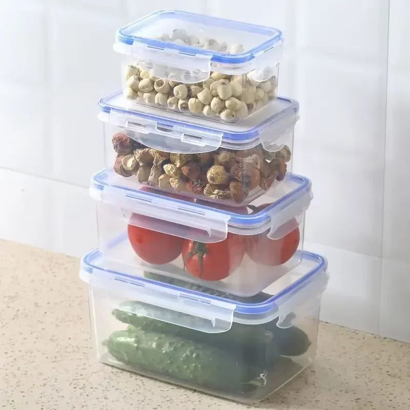 Plastic Fridge Storage Containers with Lids – Fresh-Keeping Box Food Storage Container Zpaxo