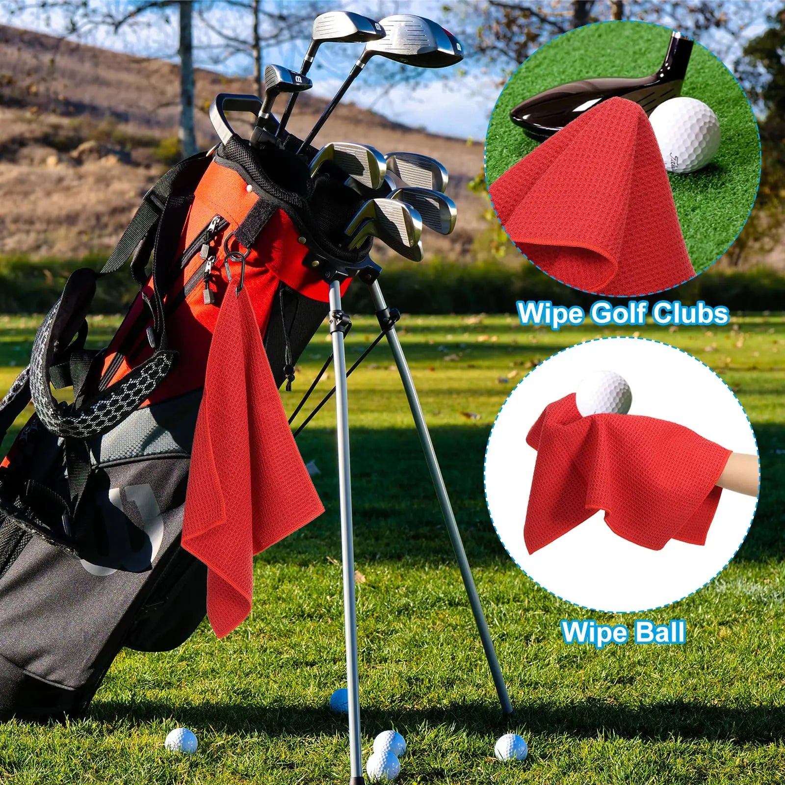 Sports Absorbent Towels Suitable Golf Soft Cleaning Cloth Gear