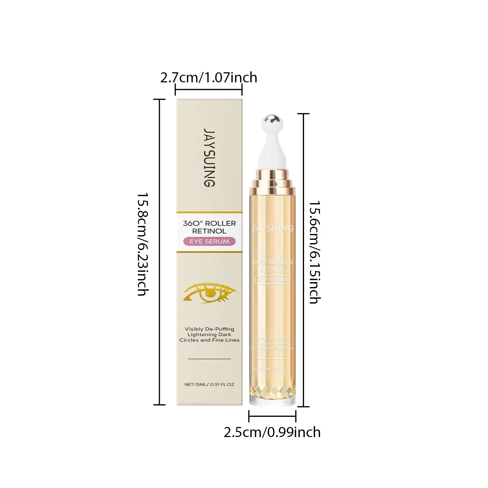 Bee Venom Eye Cream – Depuff, Firm & Fade Dark Circles Eye Cream Zpaxo 15ml RetinolEyeSerum