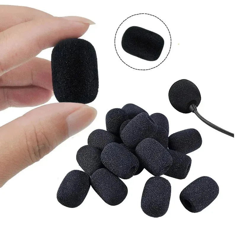 Foam Mic Windscreen Covers – Universal Lapel & Gooseneck 10/30/60 Pack