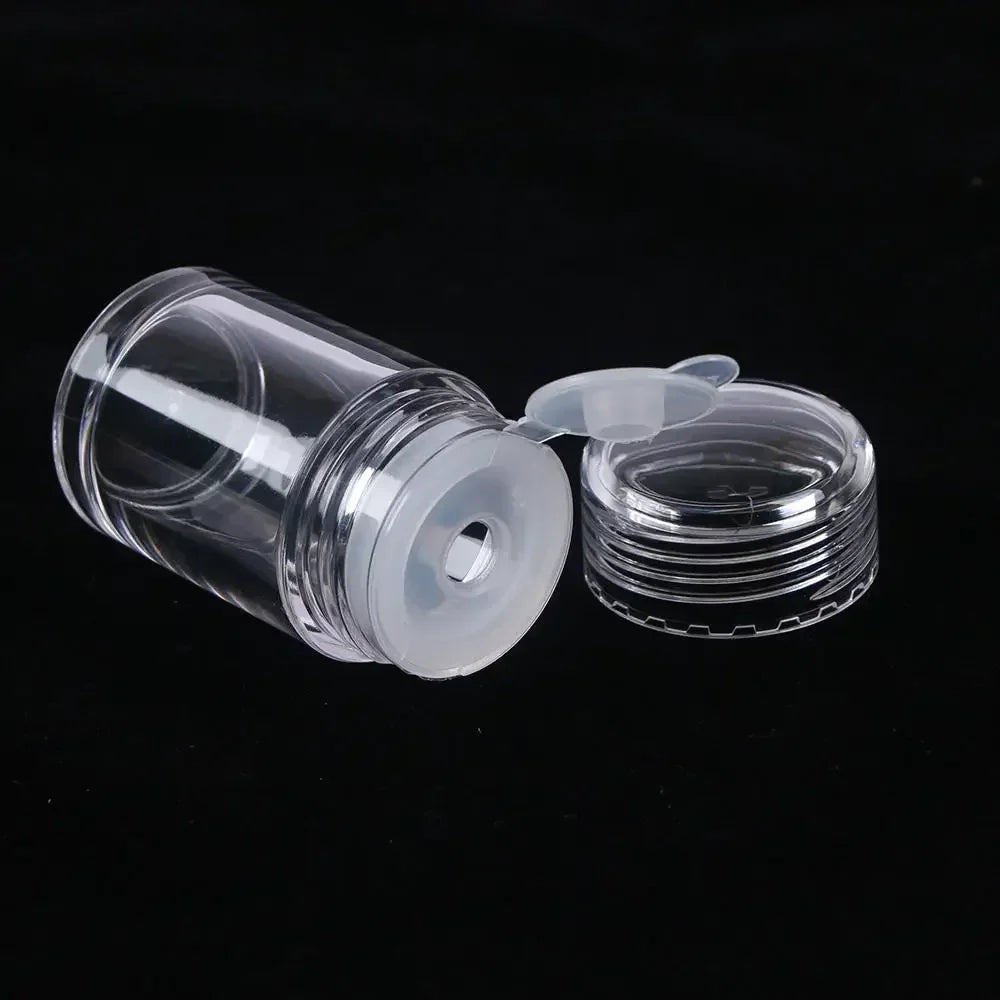 1PC Mini Transparent Seasoning Bottle Spice Bottle Salt Jar Picnic BBQ Outdoor Cooking Tool Kitchen Accessories Zpaxo 1 Hole trans