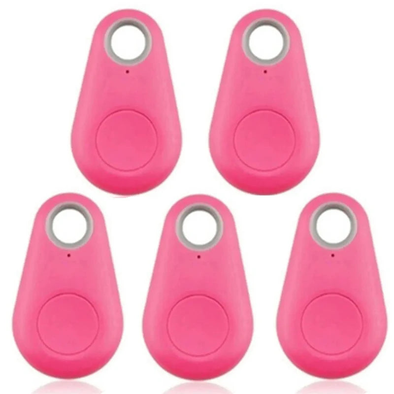 1 Mini GPS Tracker Bidirectional Alarm Keychain Finder Phone Anti Zpaxo 5pcs Pink