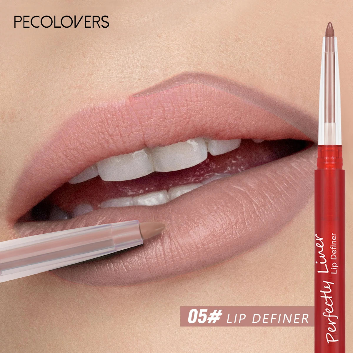 1PC Rich Pigmented, Waterproof, Silky, Durable, Non-stick Cup, Creamy Matte Lip Liner, Perfect for Date and Daily Use Zpaxo 05r