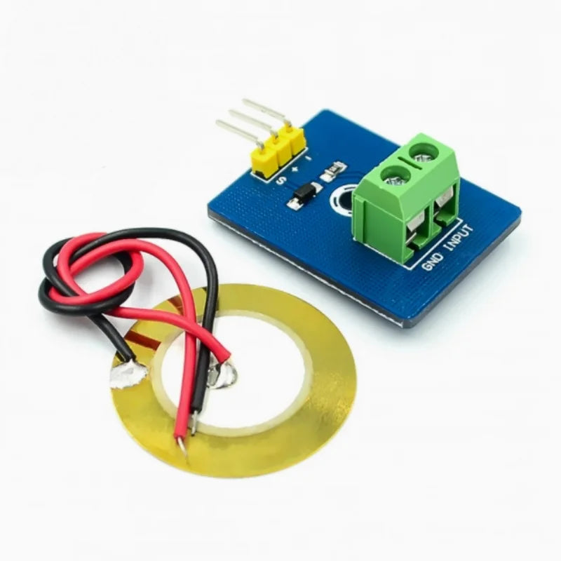 Simulated piezoelectric ceramic vibration sensor, piezoelectric electronic building block, single chip module Zpaxo Default Title