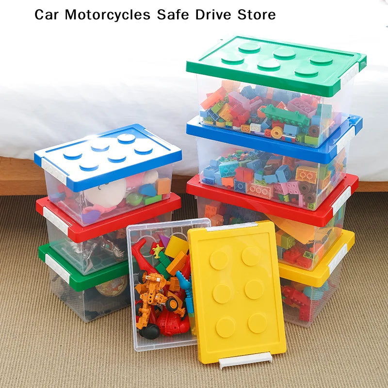 Kids Building Block Storage Box Toy Organizer Stackable Case