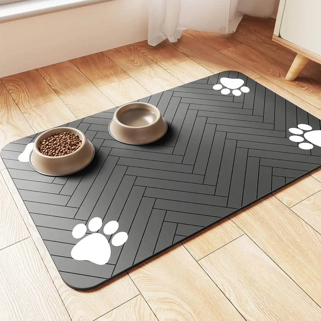 S M L Bsorbent Pet Feeding Mat Waterproof Placemat Dog Cat Food Water