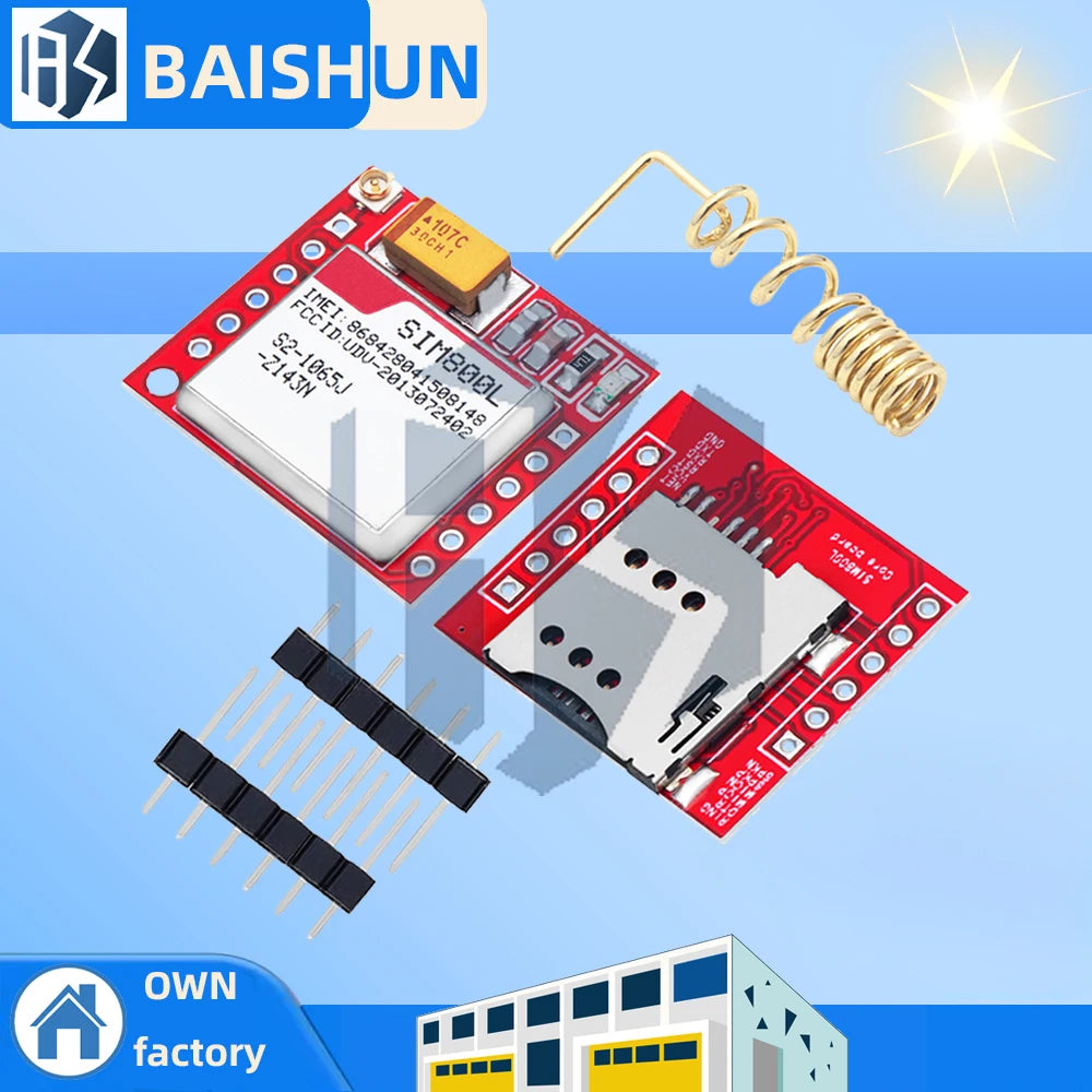 Smallest SIM800L GPRS GSM Module MicroSIM Card Core BOard Quad-band Zpaxo