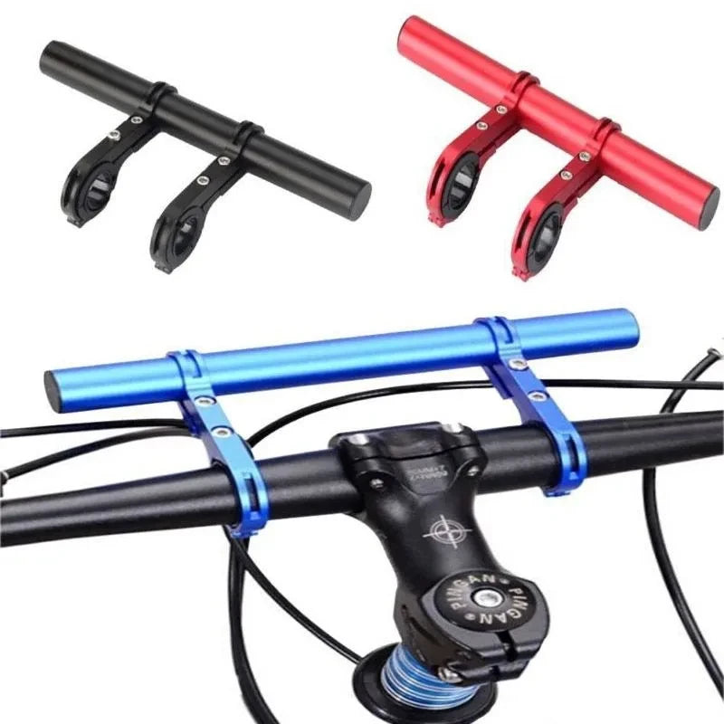 20CM Aluminum Alloy Bike Handlebar Extender Mount Mountain MTB Bicycle Cycling Headlight Bracket Lamp Holder Riding Accessories Zpaxo