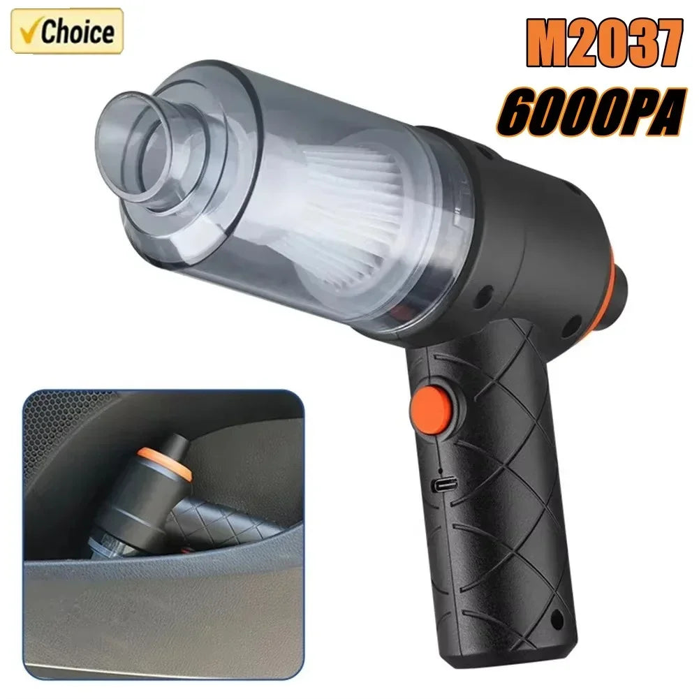 6000Pa Wireless Car Vacuum Cleaner Cordless Handheld Cleaning Robot