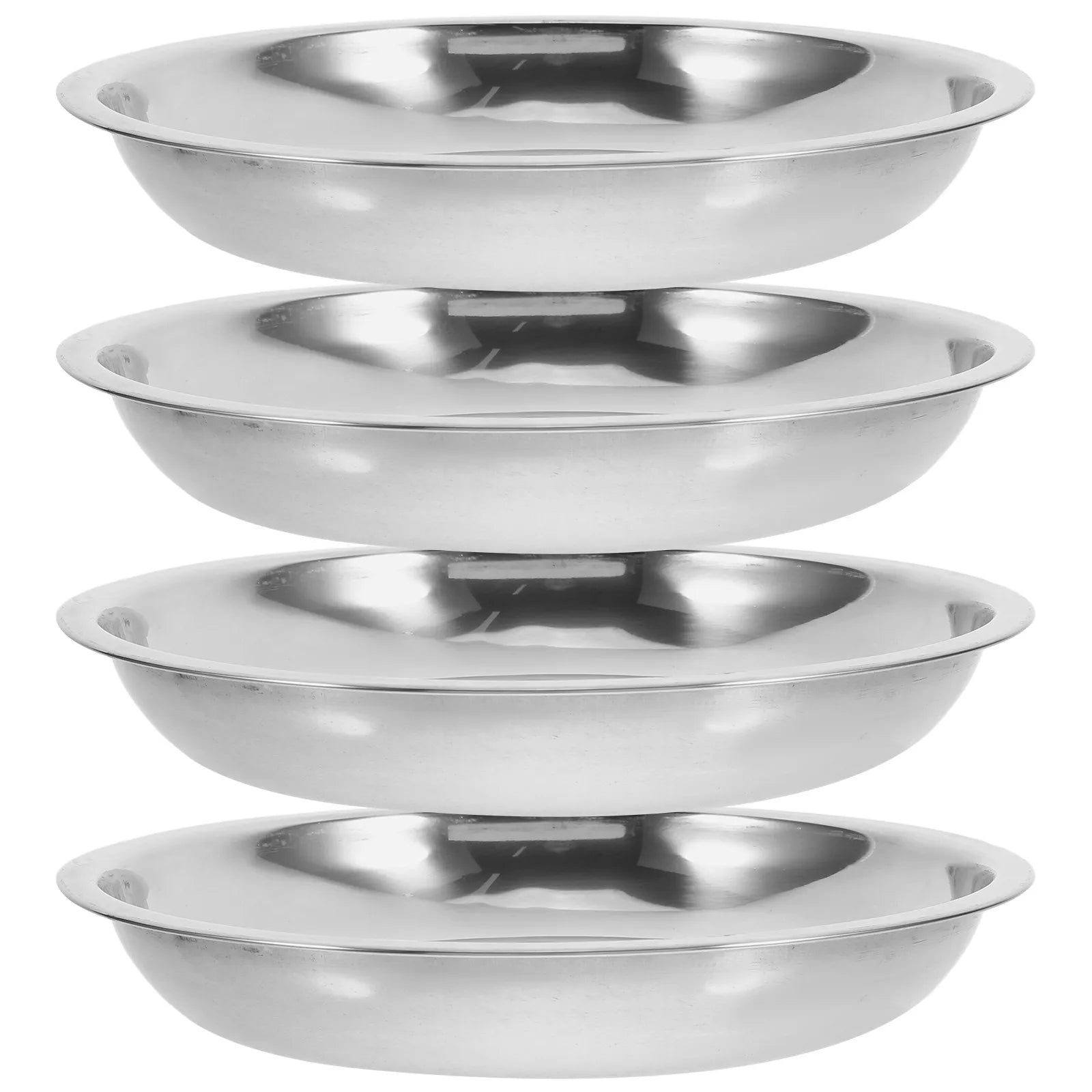 Stainless Steel Pet Bowls Indoor Cats Dogs Safe Rounded Edges Easy