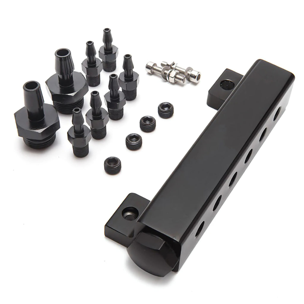 1 8 NPT 6 Port Vacuum Manifold Kits Fit Turbo Wastegate Boost Block