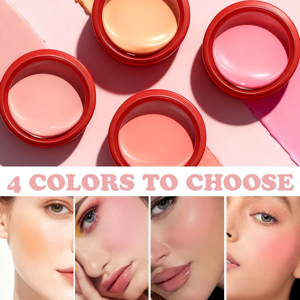 HISYI Velvet Blush Matte Creamy Texture Natural Cheek Tint Long-lasting Makeup Face Beauty Zpaxo
