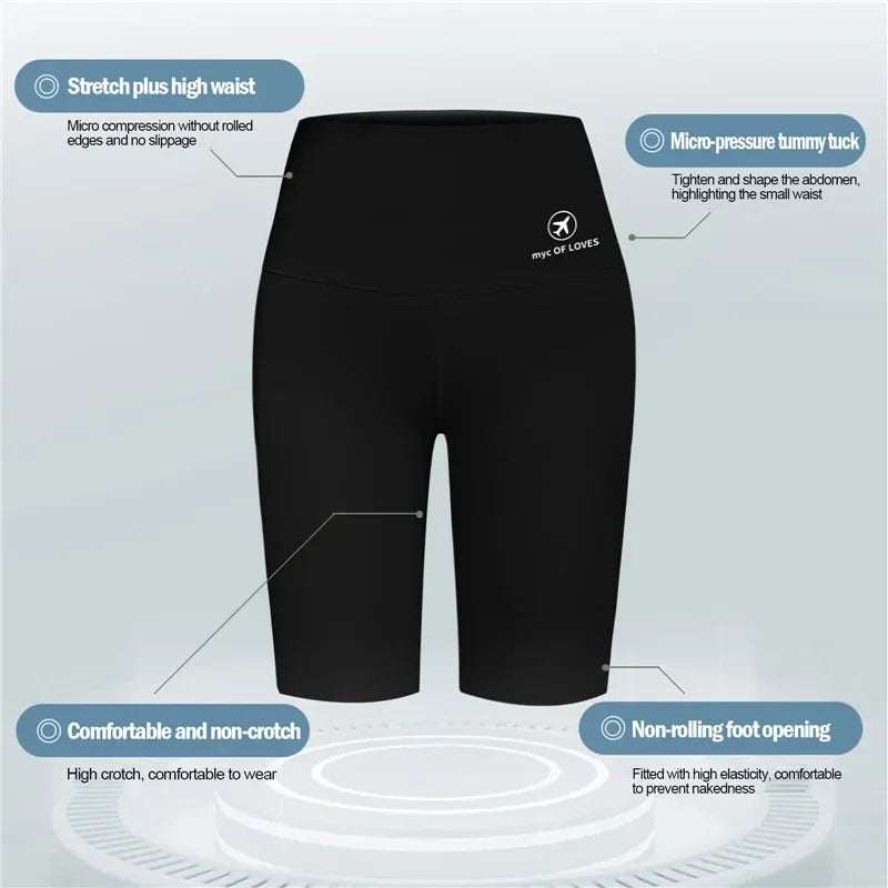 Women's High Waist Butt Lifting Seamless Yoga Shorts