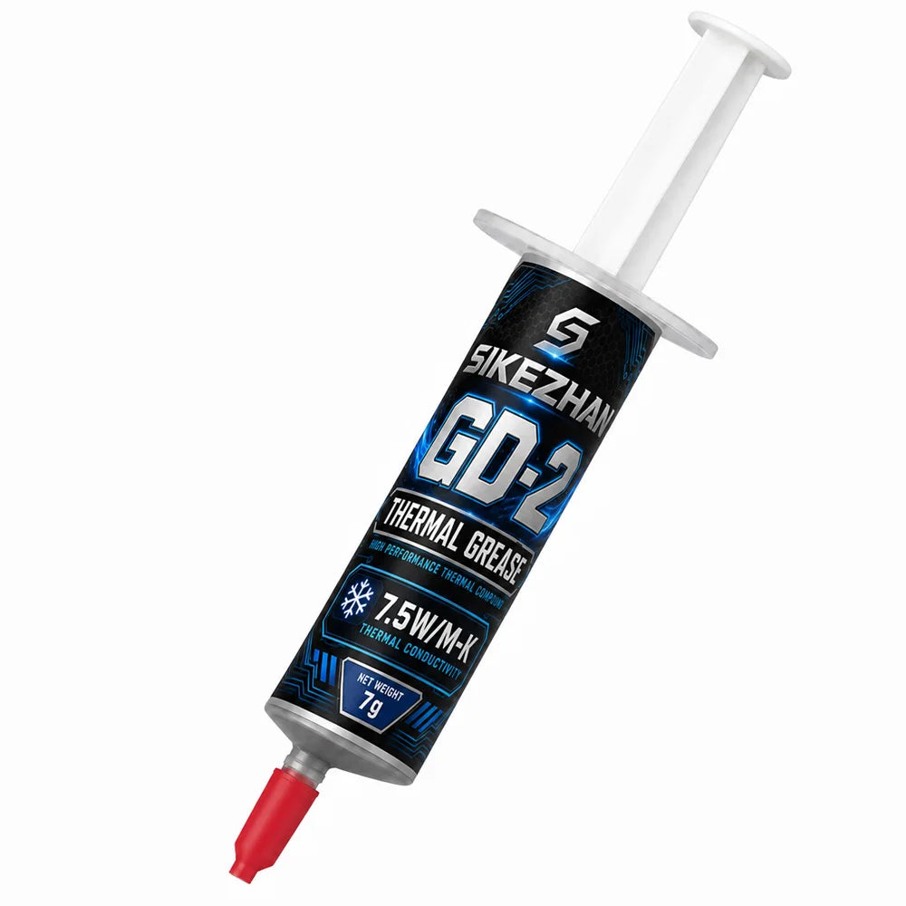 SIKEZHAN 2Pc Thermal Paste 30g Silicone Grease High Conductivity Cooling Compound for CPU GPU LED Heatsink Processor Chip Cooler Zpaxo GD-2-7g