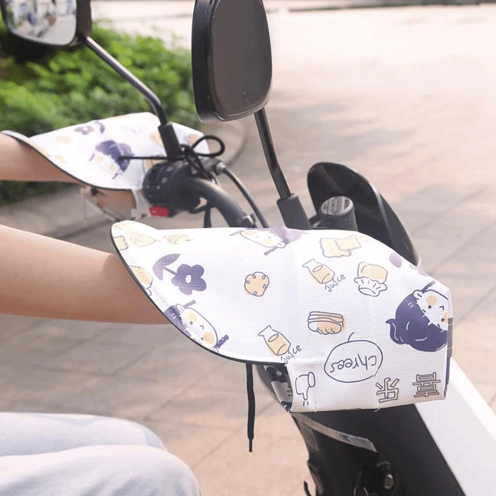 Breathable Motorcycle Handlebar Gloves Waterproof Sun Protection Electric Vehicle Grip Muffs Windproof UV Protection Zpaxo Style 5