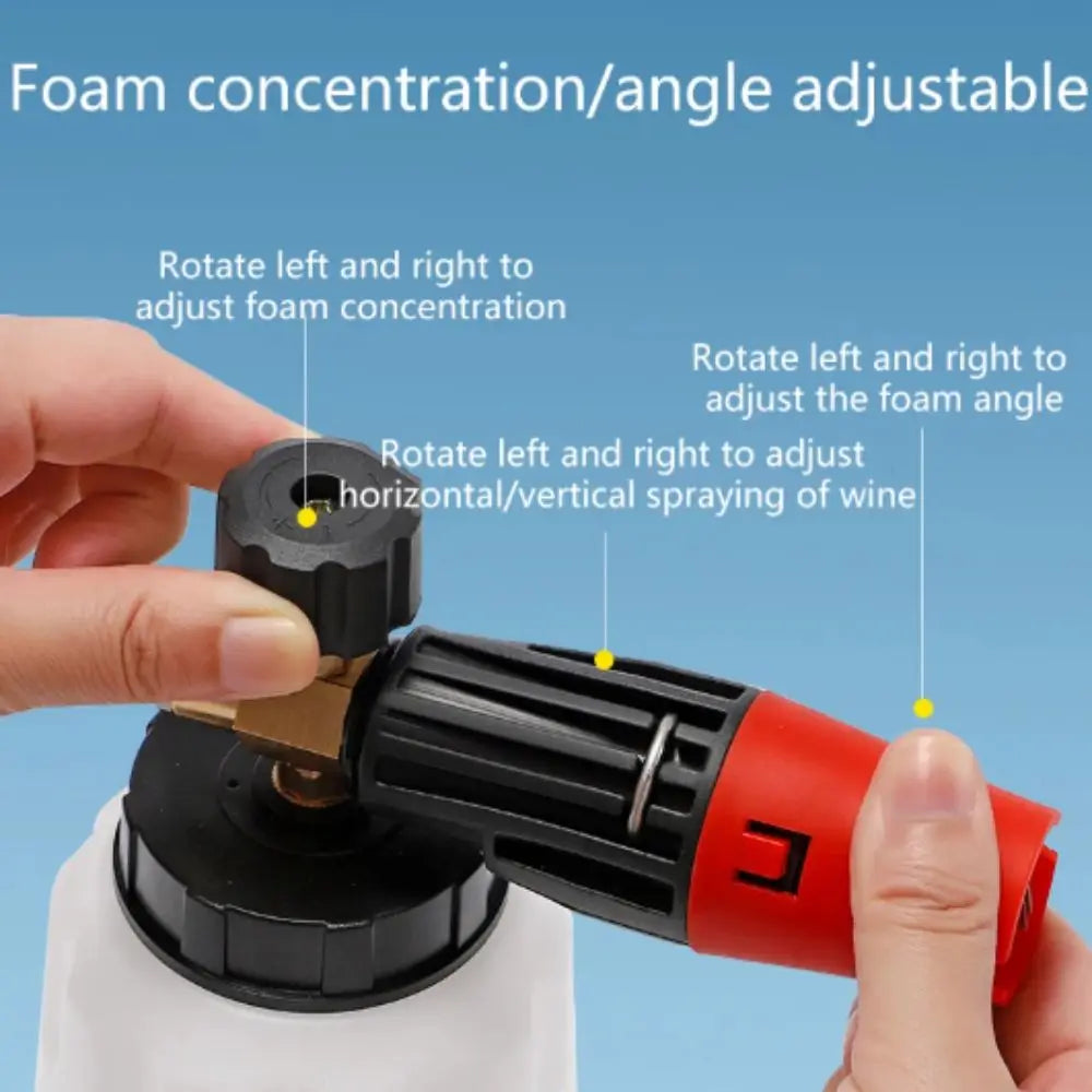 Adjustable Big Mouth High-pressure Foam Spray Nozzle Bottle Zpaxo
