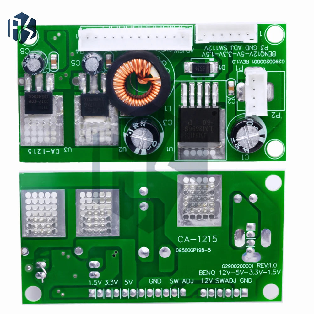CA-1215 12V to 5V/3.3V/1.5V Power Supply Module Multi-Output Voltage Conversion Board Zpaxo