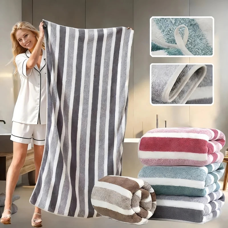 thick bath towel strong water absorption and quick drying non shedding durable Ultra Soft - very suitable for families beaches Zpaxo