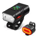 KDULIT Rechargeable Bike Light Set – LED Front & Rear MTB