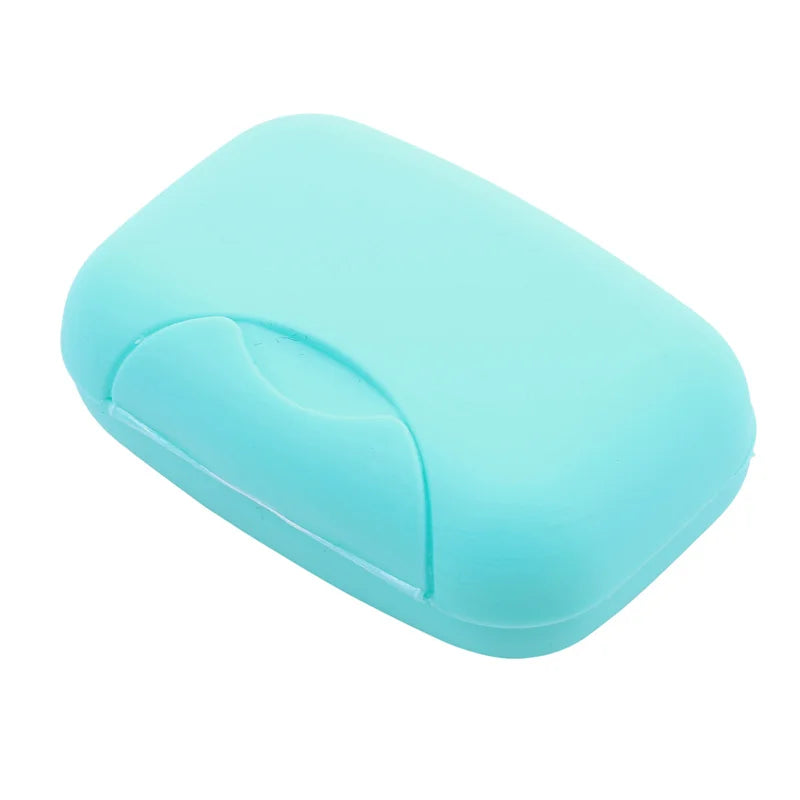 Portable Travel Soap Box with Lid – Plastic Soap Dish Holder Travel Soap Dish Zpaxo L-Blue