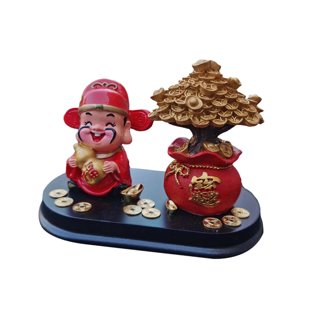 God Fortune Figurine Home Decoration Spring Festival Trees Statue Zpaxo