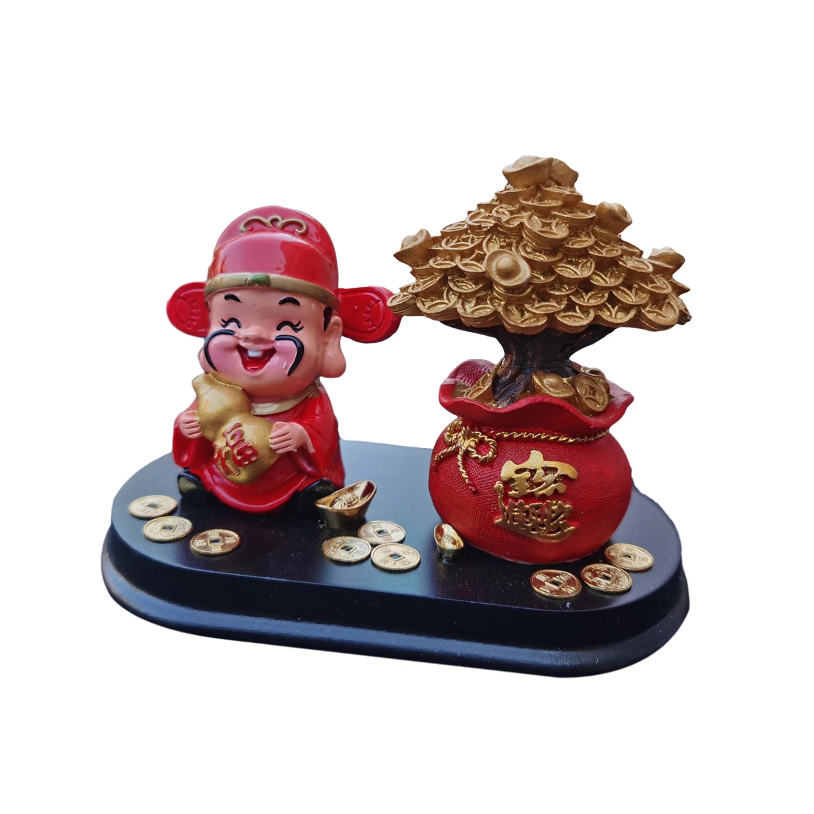 God Fortune Figurine Home Decoration Spring Festival Trees Statue Zpaxo