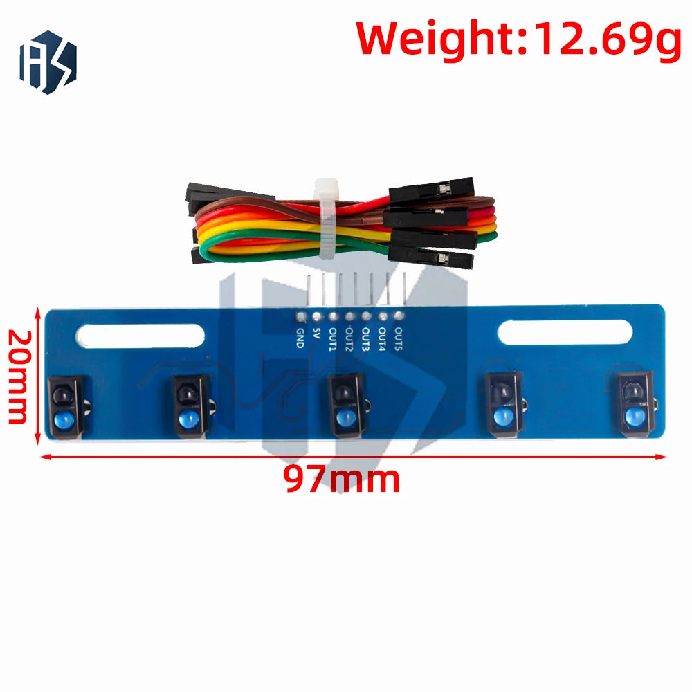 TCRT5000 3 5-Channel Photoelectric IR Detector Module Zpaxo