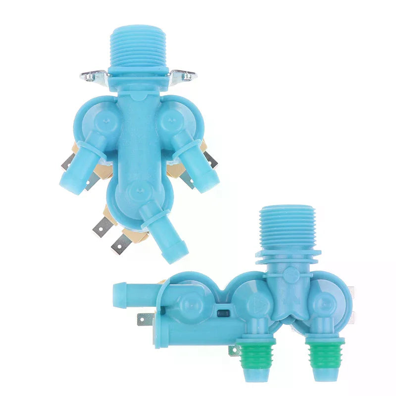 1Pc DC62-00266E DC62-00233D Water Inlet Solenoid Valve AC 220-240V For Washing Machine Double Head Water Inlet Valve Zpaxo