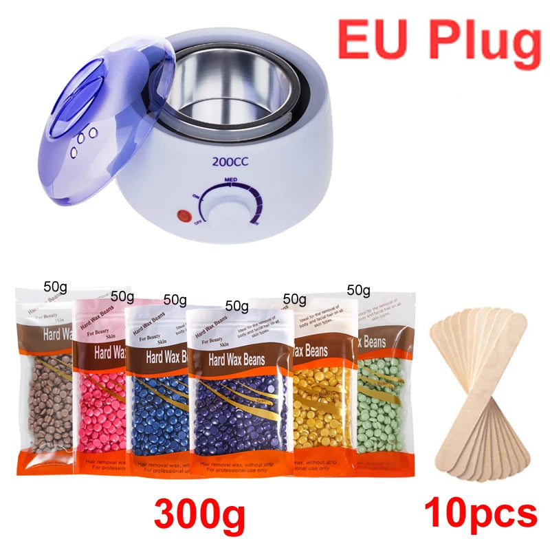 200ML Paraffin Wax Heater Kit – Hair Removal Wax Warmer Wax Heater Kit Zpaxo 035-W-EU-300g